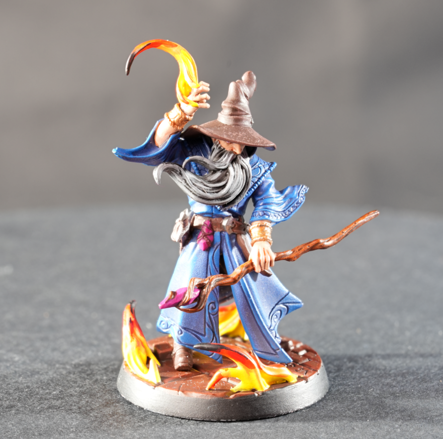 A full body model of a wizard
